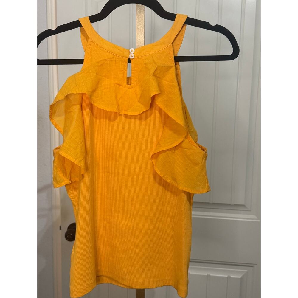 Maeve Ruffled Rib Halter Size Medium - Picture 3 of 4